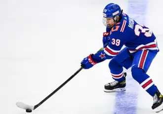 Форвард СКА Матвей Мичков признан лучшим новичком недели в КХЛ