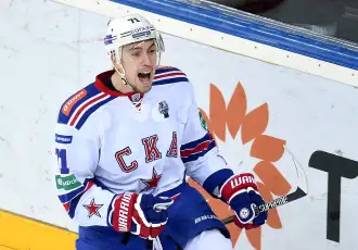 Антон Бурдасов признан лучшим форвардом КХЛ прошедшей недели